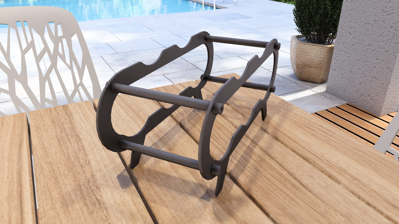 Modern Wine Rack. DXF, SVG files for plasma, laser cutting. Фото 8