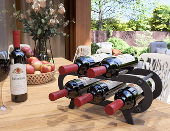 Modern Wine Rack. DXF, SVG files for plasma, laser cutting