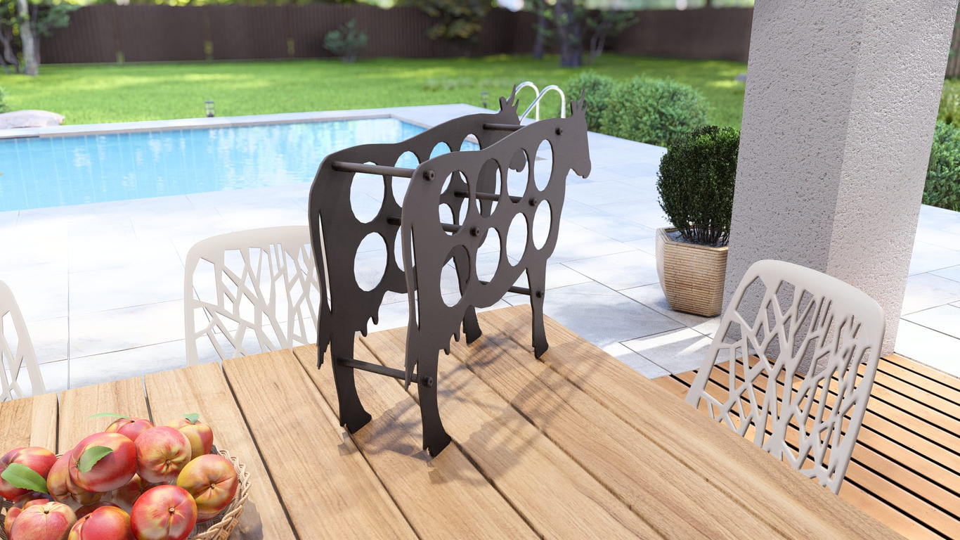Cow Wine Rack. DXF, SVG files for plasma, laser cutting. Фото 8
