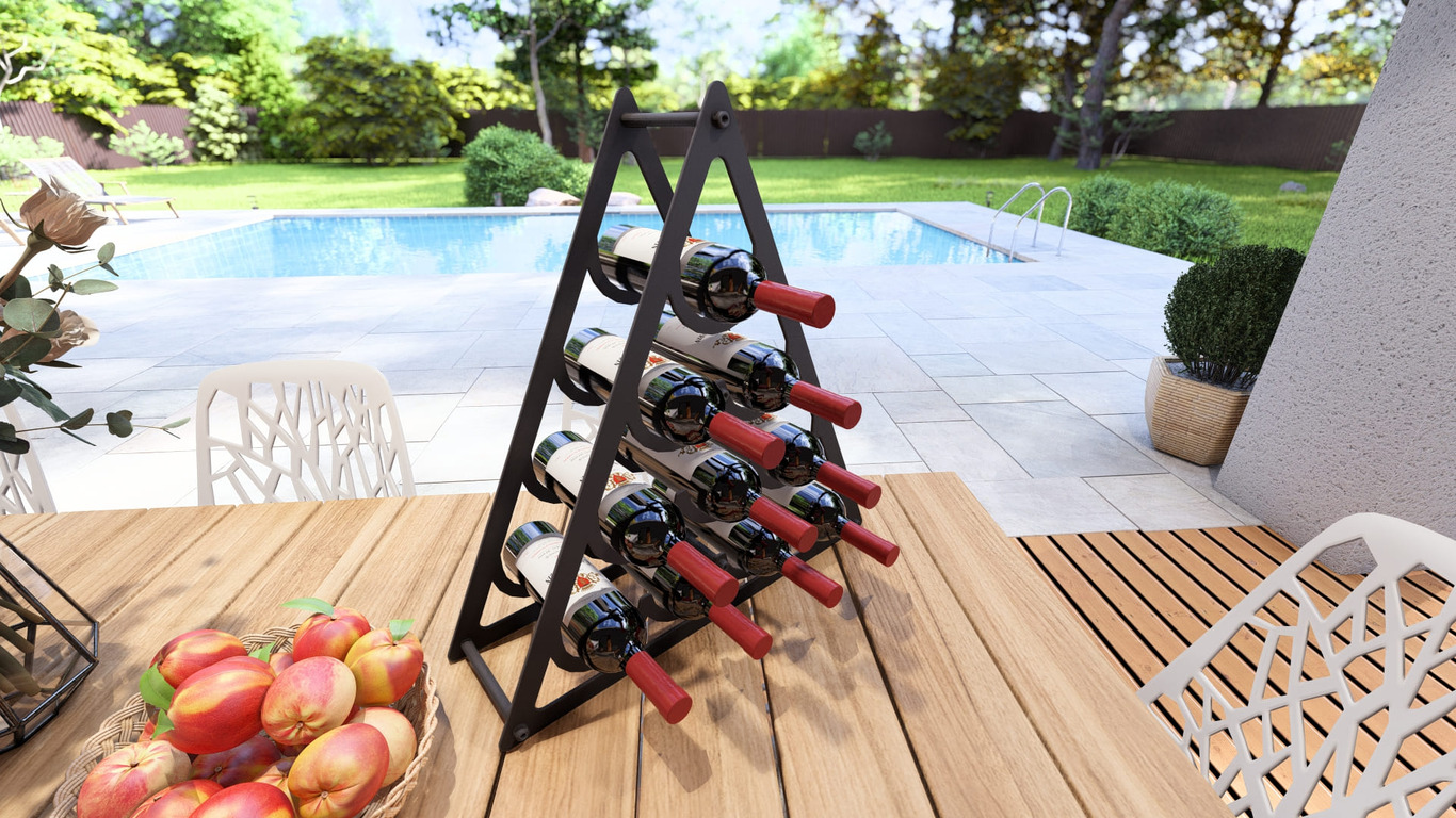 Peak Wine Rack. DXF, SVG files for plasma, laser cutting. Фото 7