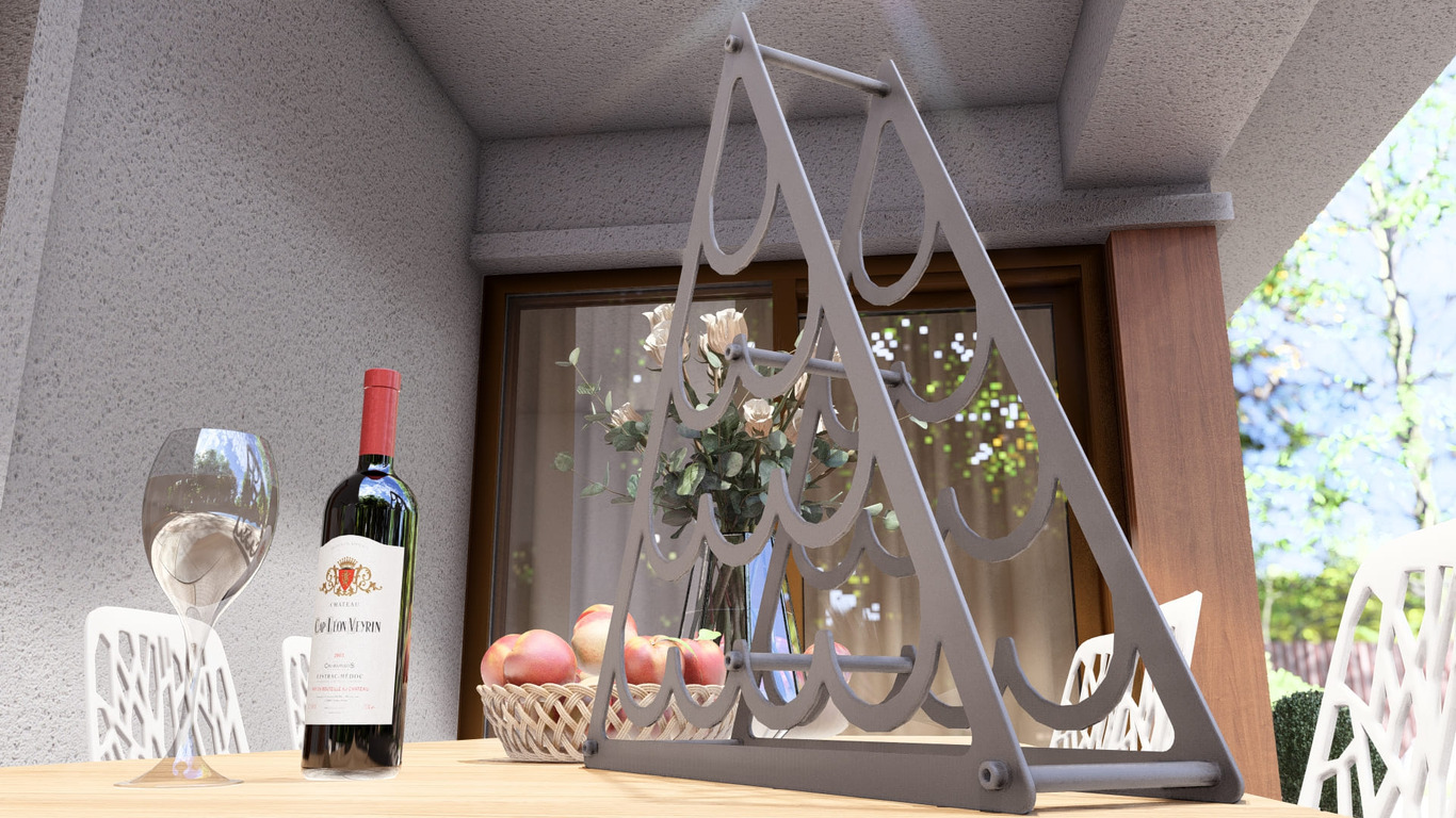 Peak Wine Rack. DXF, SVG files for plasma, laser cutting. Фото 12