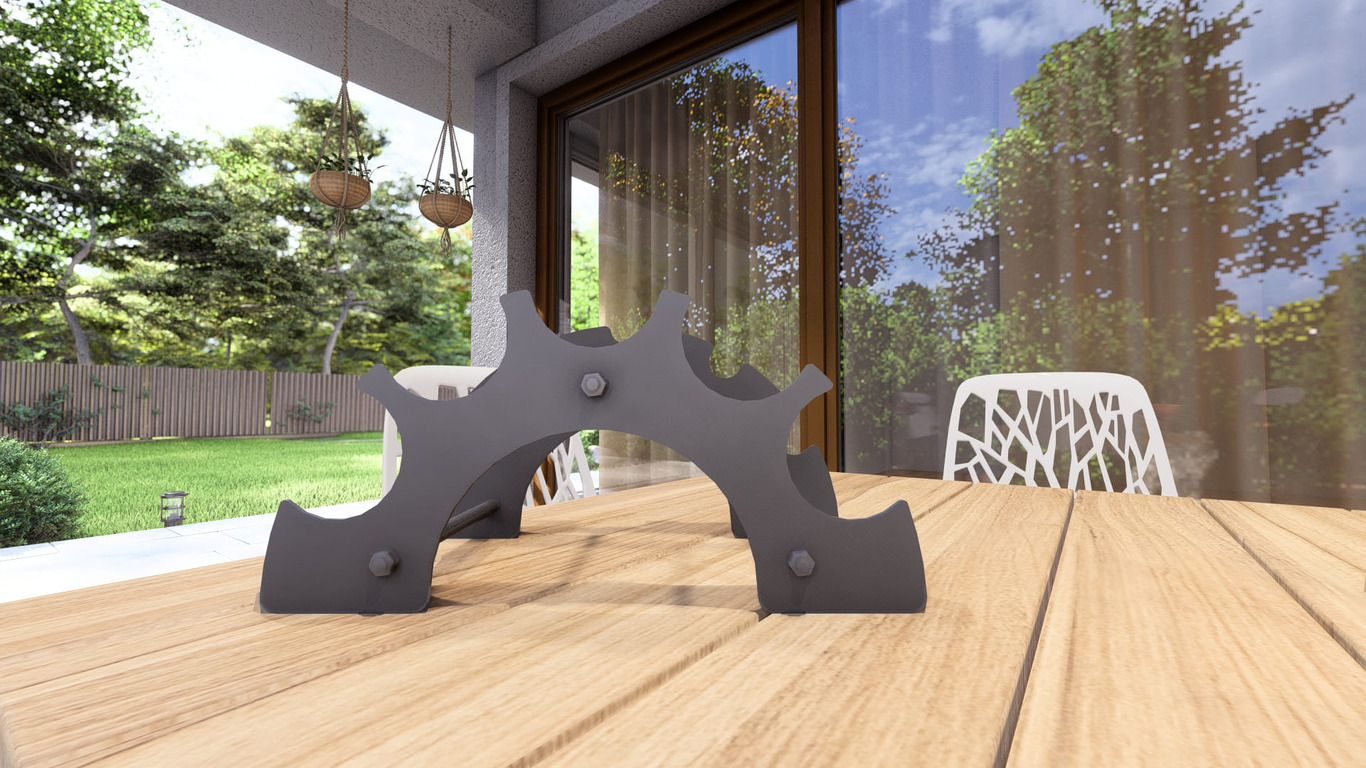 Rainbow Wine Rack. DXF, SVG files for plasma, laser cutting. Фото 11
