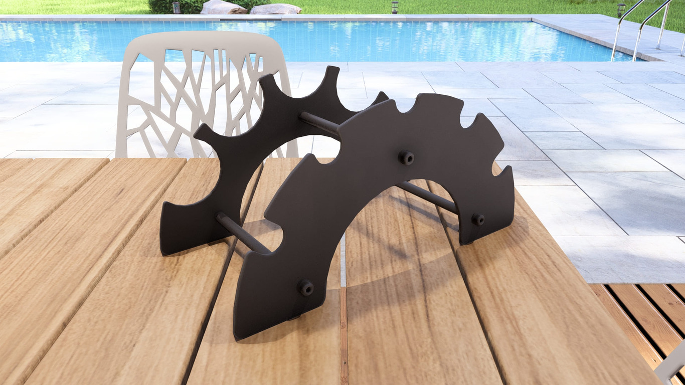 Rainbow Wine Rack. DXF, SVG files for plasma, laser cutting. Фото 6