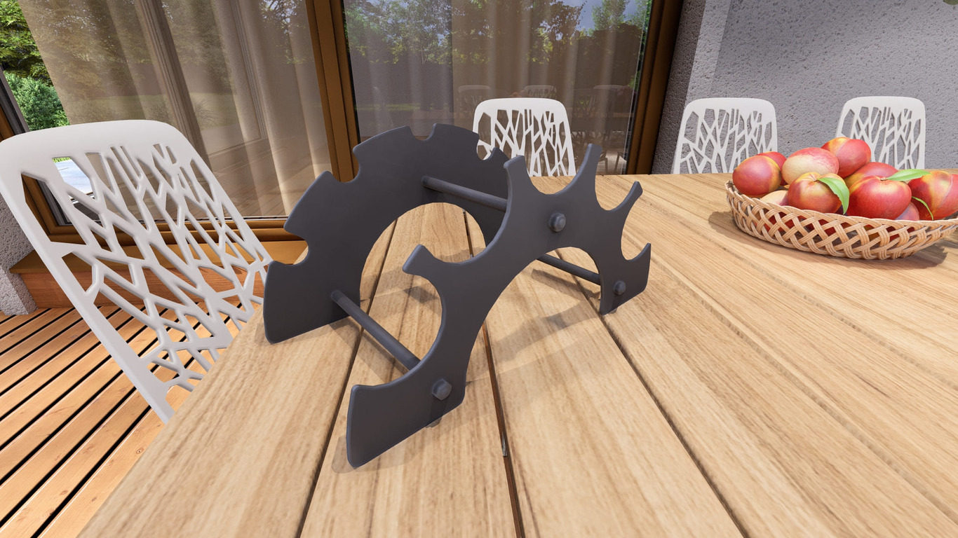 Rainbow Wine Rack. DXF, SVG files for plasma, laser cutting. Фото 7
