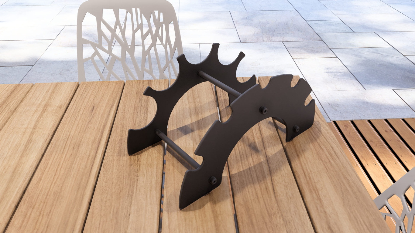 Rainbow Wine Rack. DXF, SVG files for plasma, laser cutting. Фото 8