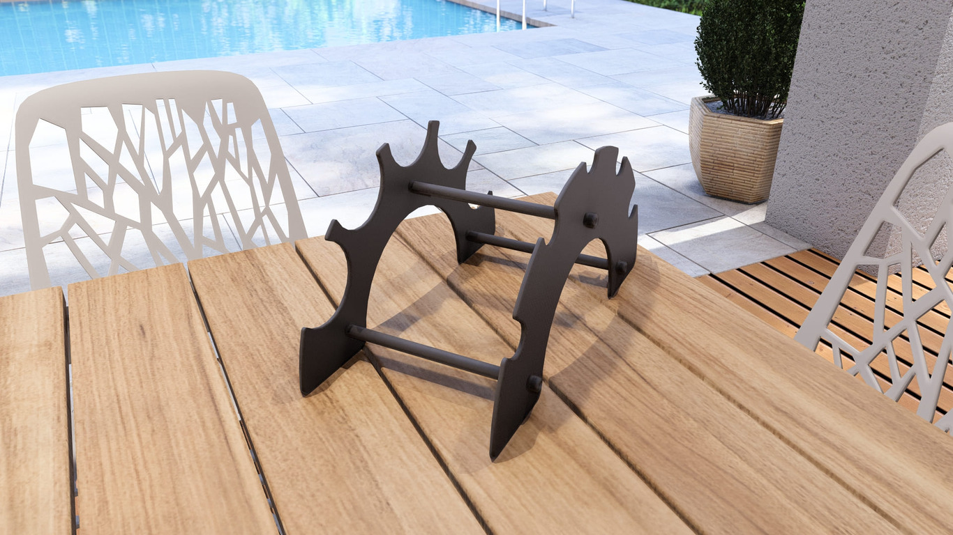 Rainbow Wine Rack. DXF, SVG files for plasma, laser cutting. Фото 9