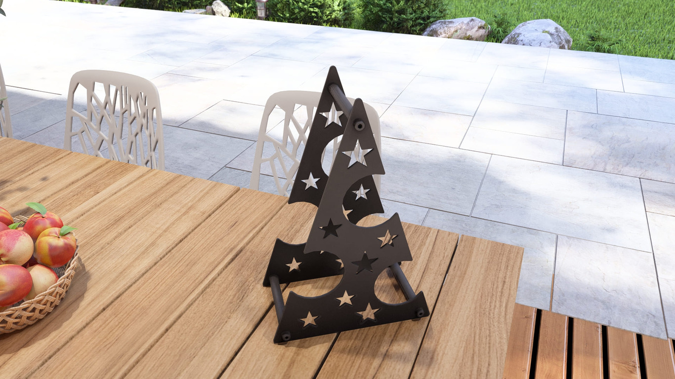 Christmas Tree Wine Rack. DXF, SVG files for plasma, laser cutting. Фото 7