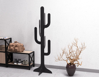 Free-Standing Cactus Coat Rack. DXF, SVG files for plasma, laser cutting