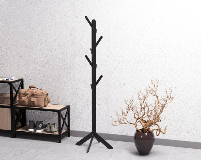 Cabideiro de Chão Linha. Arquivos DXF e SVG para corte e plasma a laser