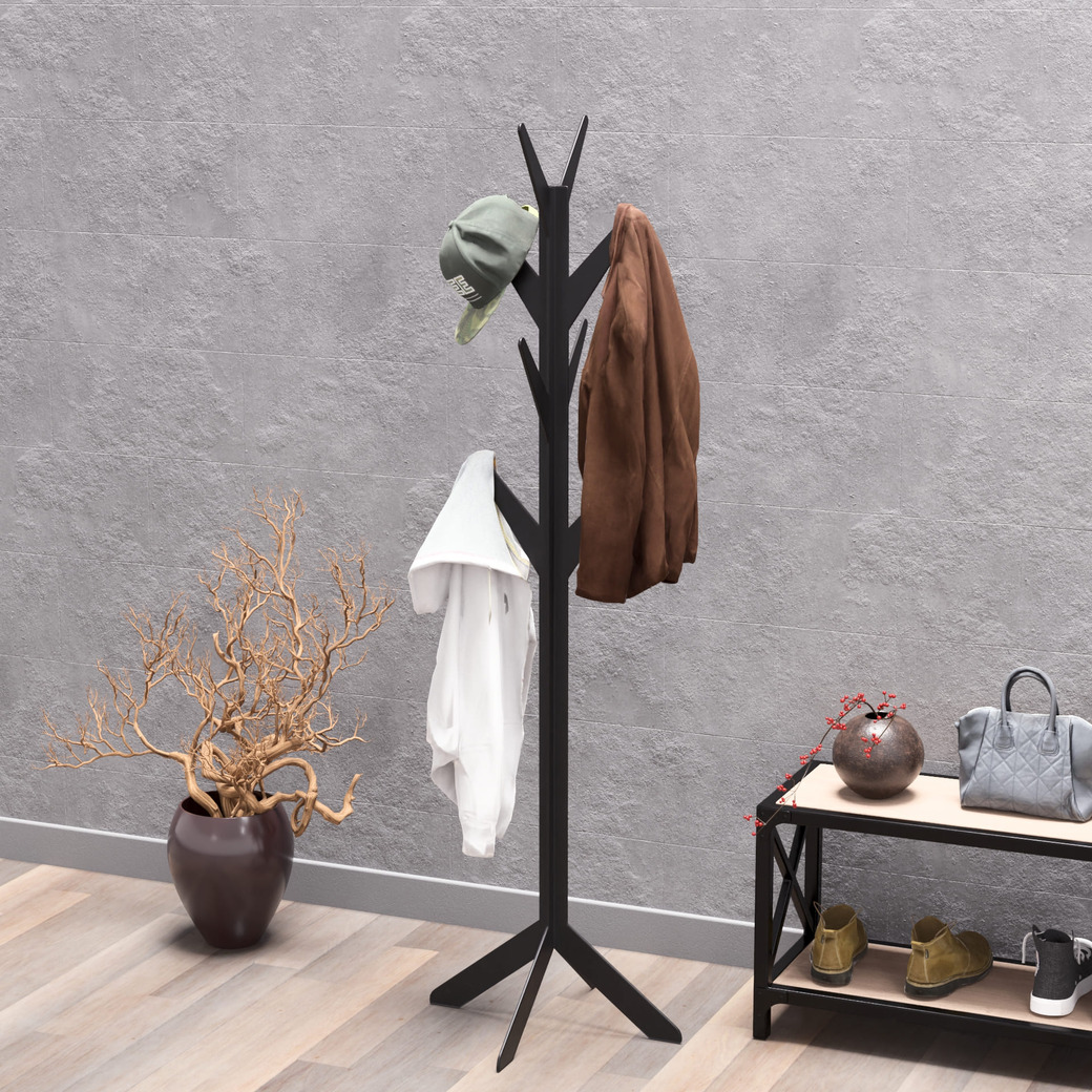 Free-Standing Modern Coat Rack. DXF, SVG files for plasma, laser cutting. Фото 2
