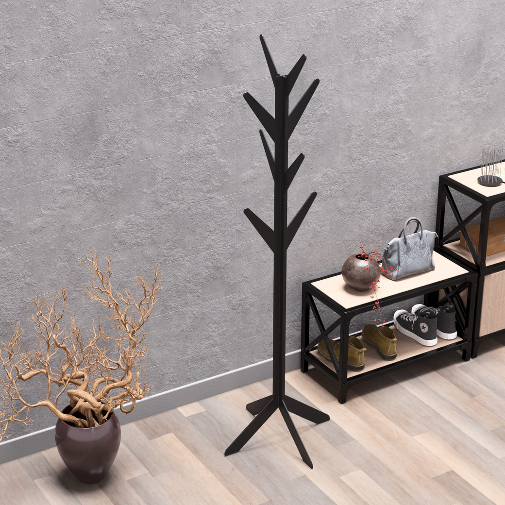 Free-Standing Modern Coat Rack. DXF, SVG files for plasma, laser cutting. Фото 8