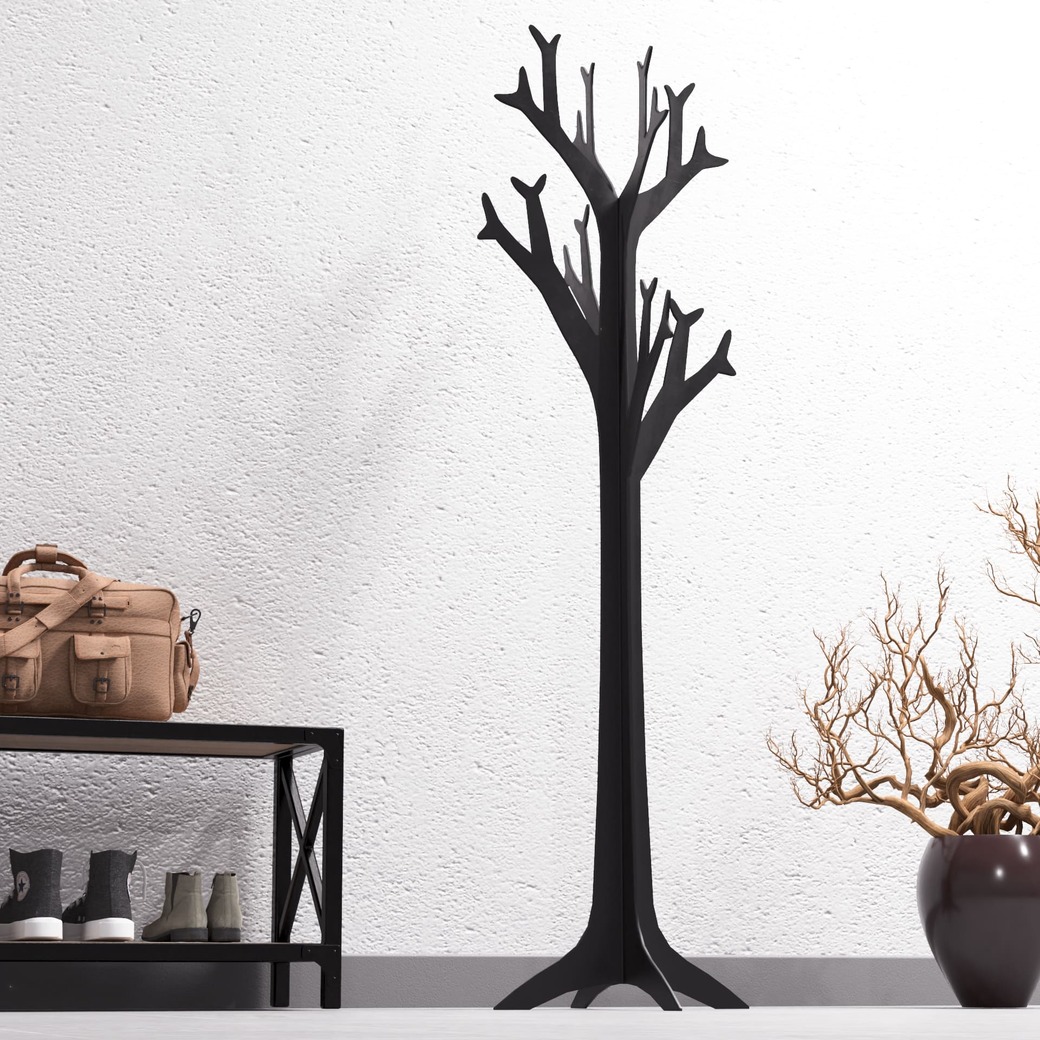 Free-Standing Tree Coat Rack V1. DXF, SVG files for plasma, laser cutting. Фото 7