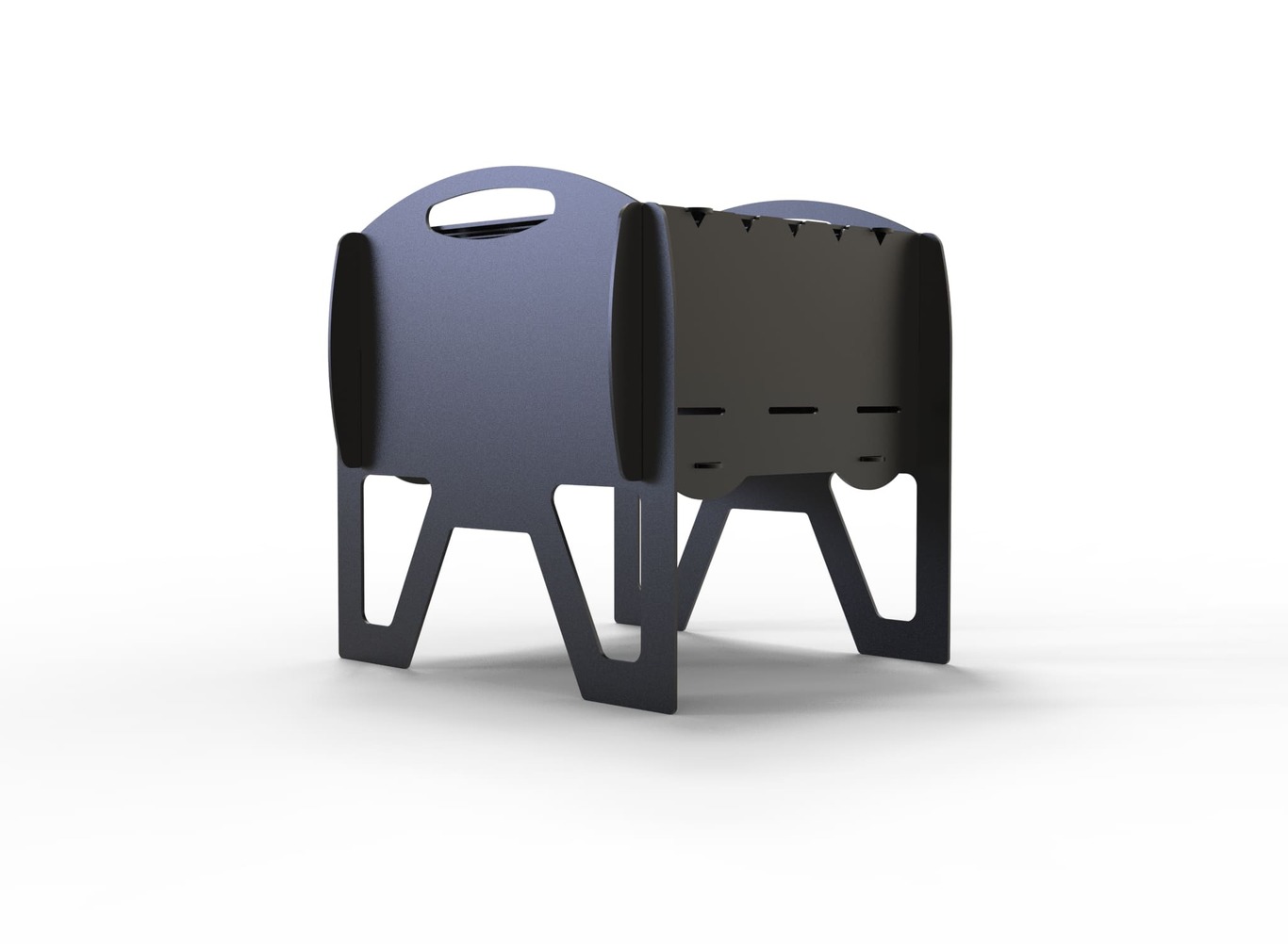 Grătar de grădină pliabil Miraj. Fișiere DXF pentru tăiere cu plasmă și laser. Barbecue de camping. Фото 6