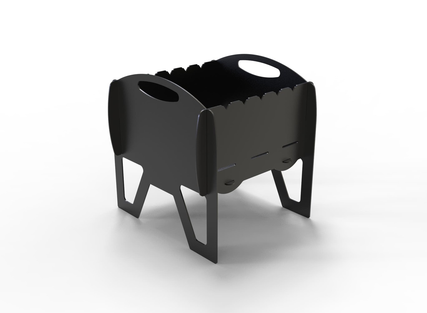 Grătar de grădină pliabil Miraj. Fișiere DXF pentru tăiere cu plasmă și laser. Barbecue de camping. Фото 10