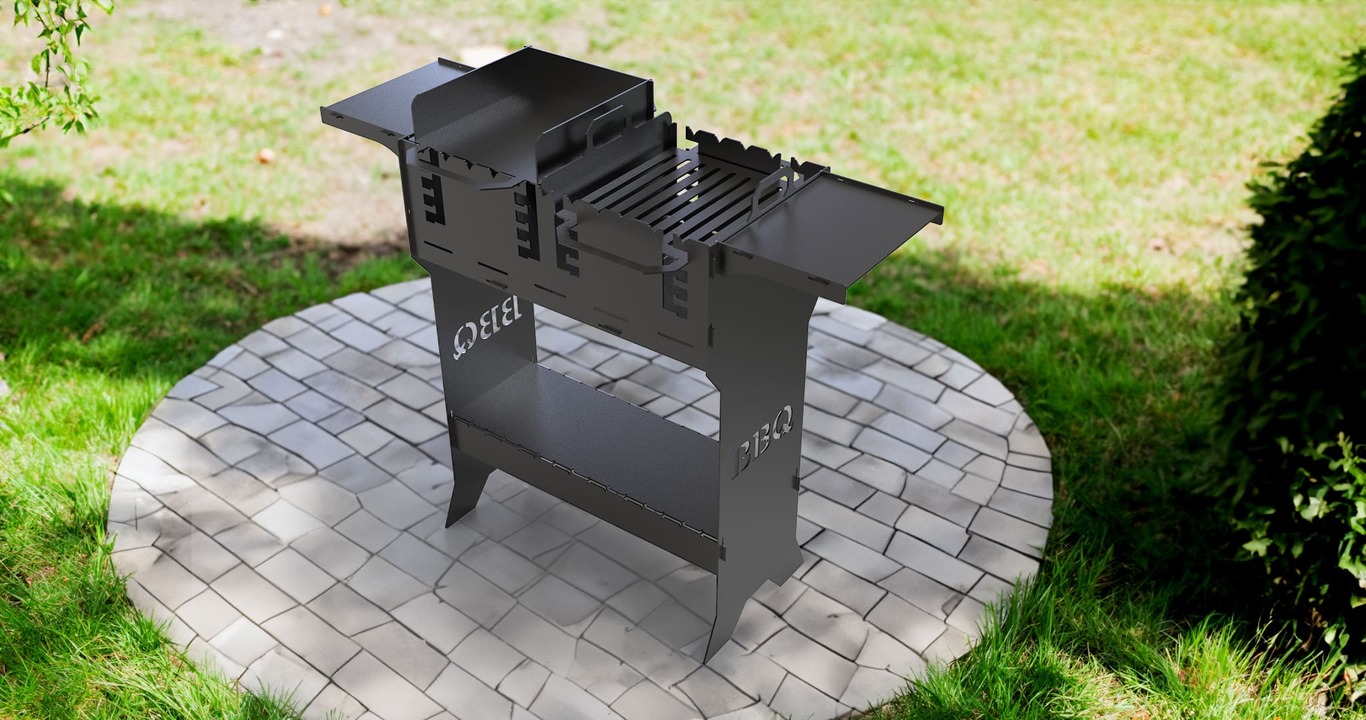 Titan V2 Fire Pit Grill. DXF files for plasma, laser cutting