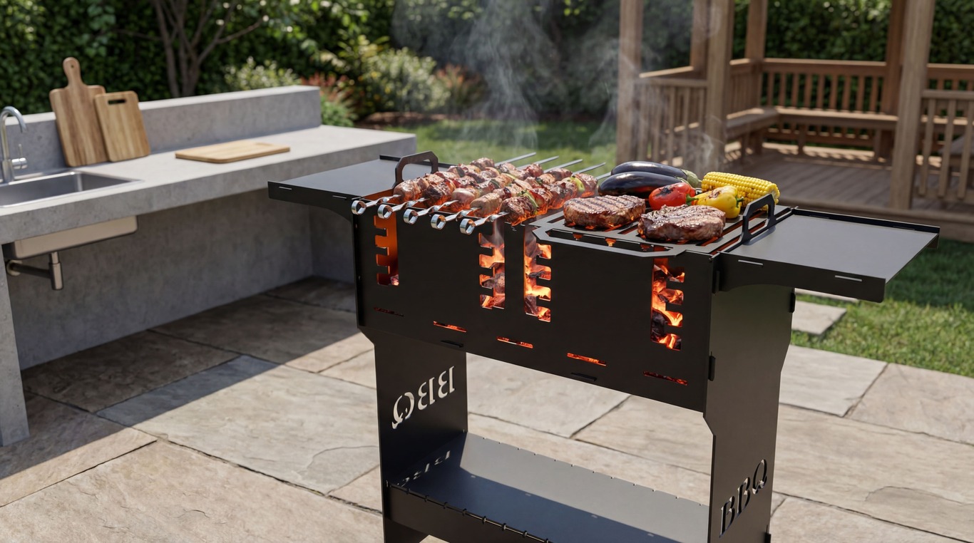 Titan V2 Fire Pit Grill. DXF files for plasma, laser cutting. Фото 4