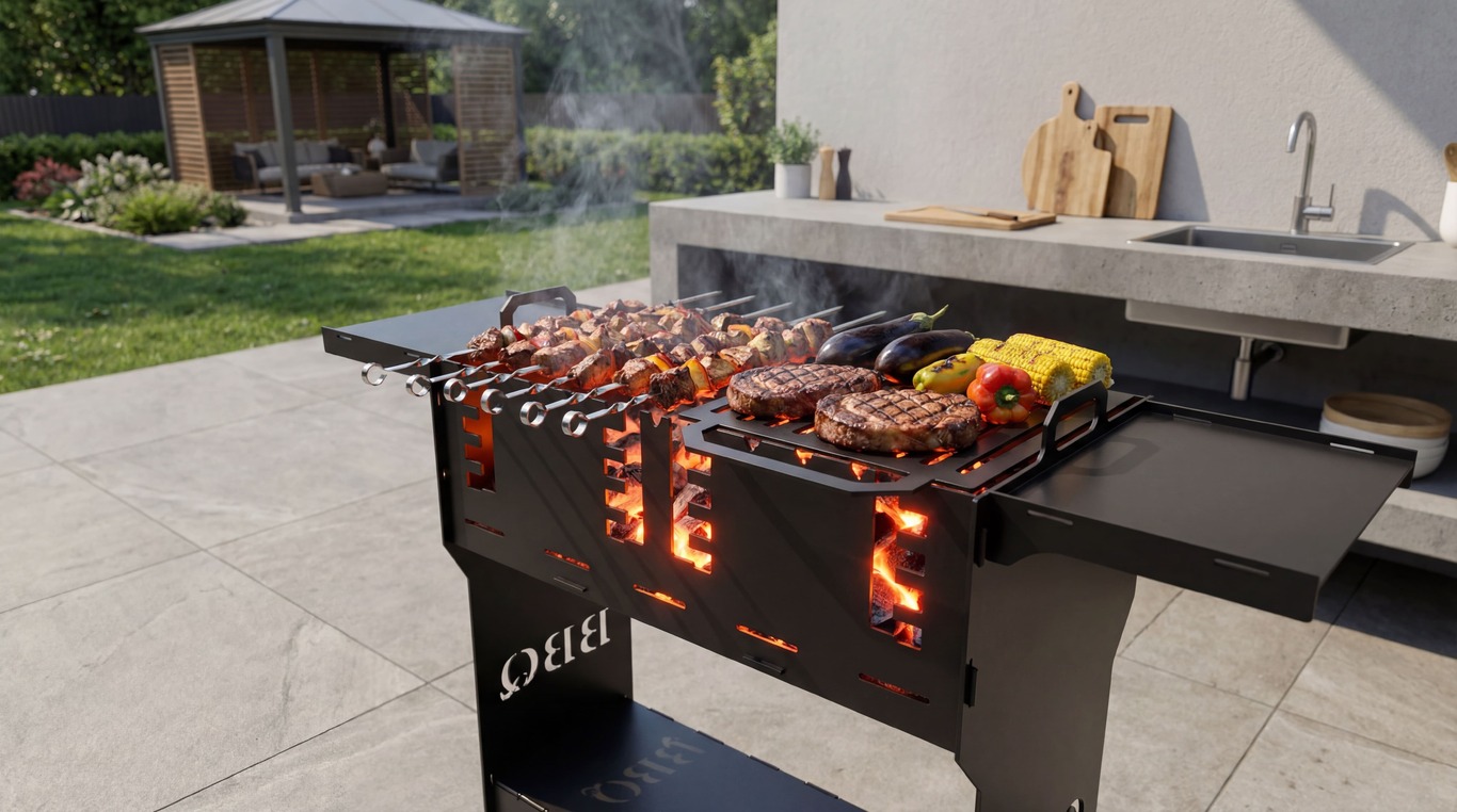 Titan V2 Fire Pit Grill. DXF files for plasma, laser cutting. Фото 5