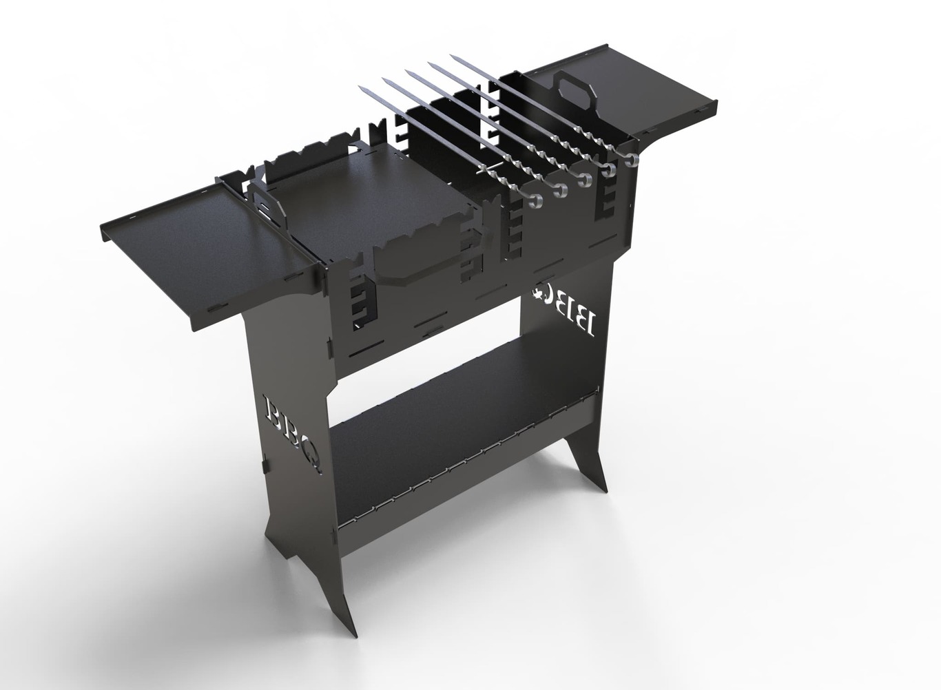 Titan V2 Fire Pit Grill. DXF files for plasma, laser cutting. Фото 12