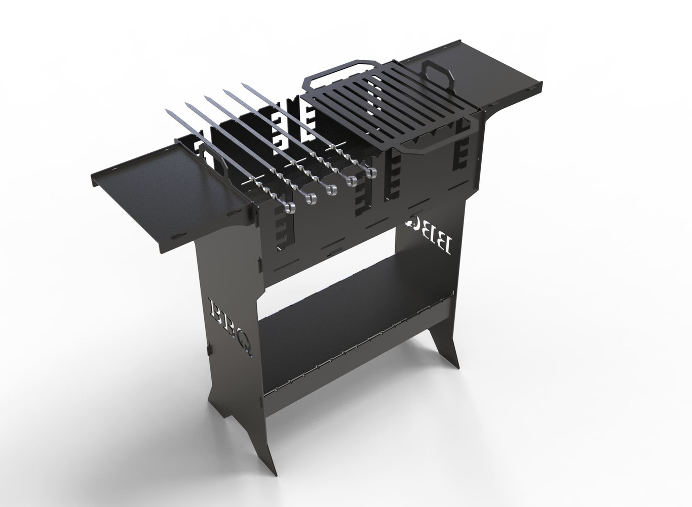 Titan V2 Fire Pit Grill. DXF files for plasma, laser cutting. Фото 8