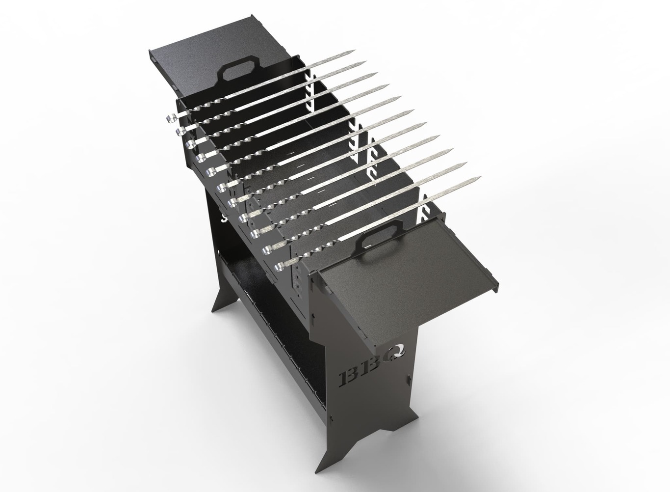 Titan V2 Fire Pit Grill. DXF files for plasma, laser cutting. Фото 11