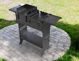 Titan V2 Fire Pit Grill. DXF files for plasma, laser cutting