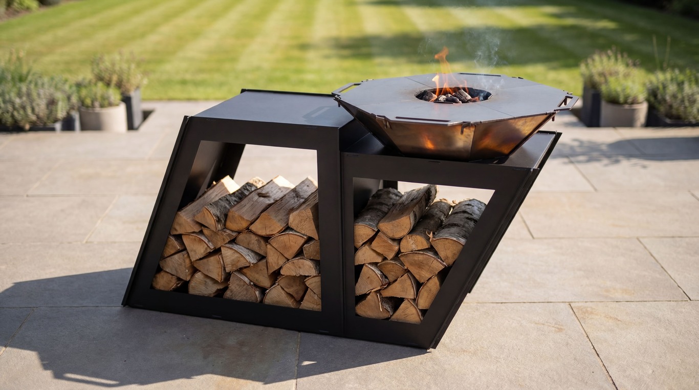 Delux Fire Pit Grill. DXF files for plasma, laser cutting