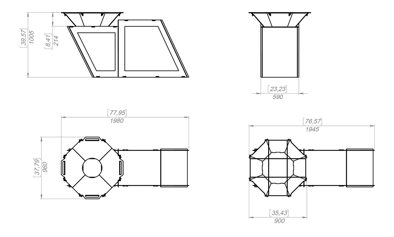 Delux Fire Pit Grill. DXF files for plasma, laser cutting. Фото 20