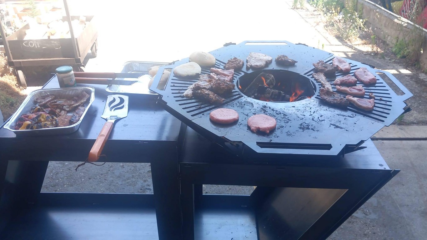 Delux Fire Pit Grill. DXF files for plasma, laser cutting. Фото 19