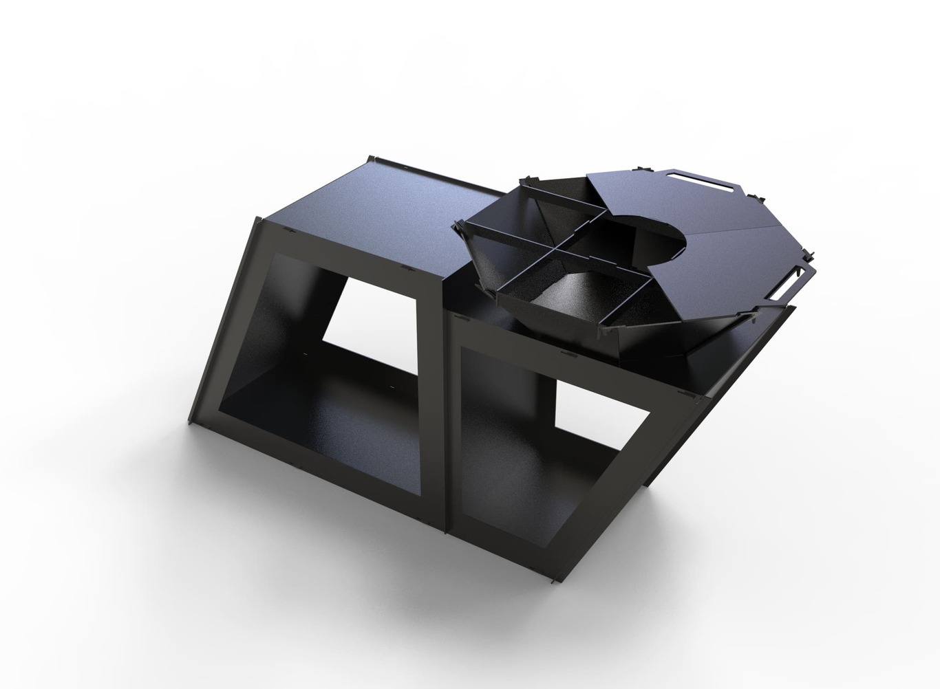 Delux Fire Pit Grill. DXF files for plasma, laser cutting. Фото 10