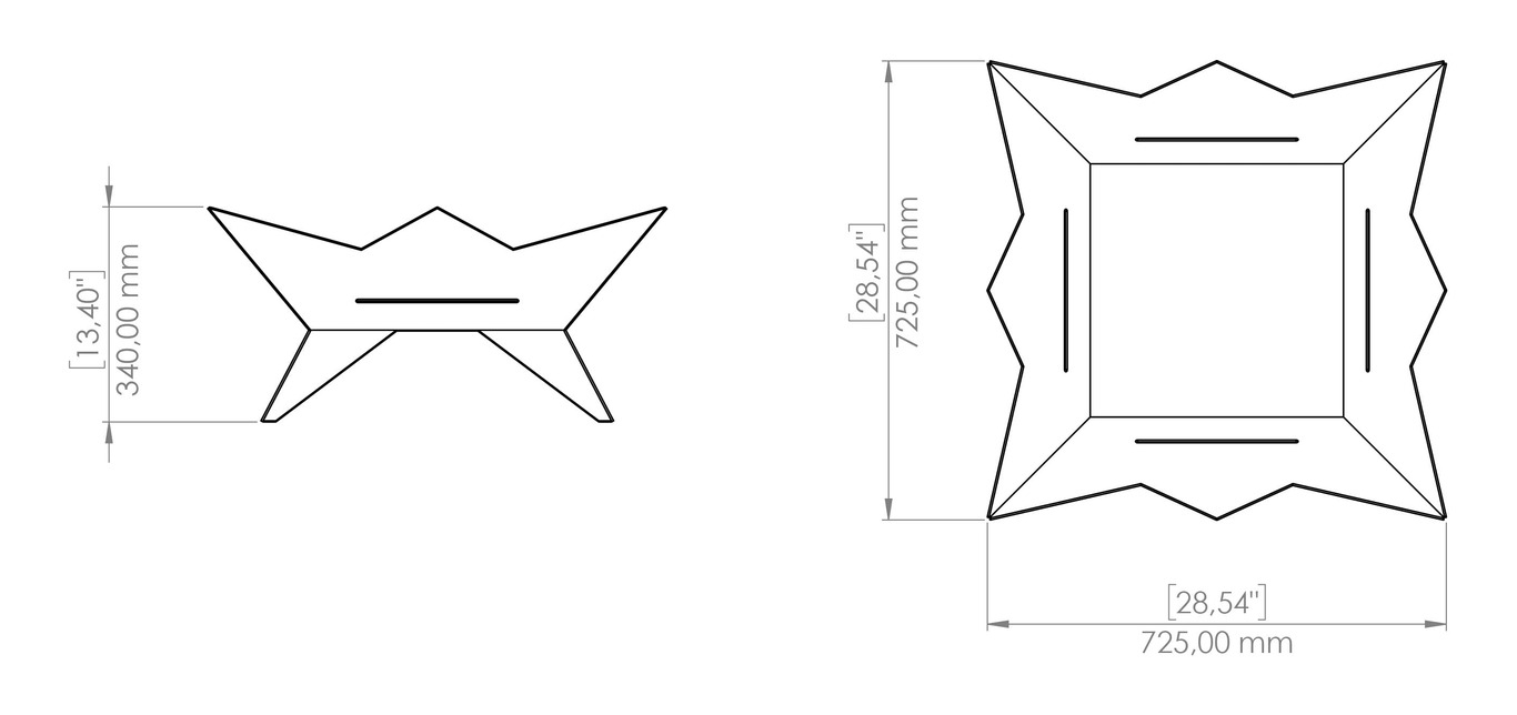 Brasero Aura. Archivos SVG y DXF para corte plasma y láser. Фото 16