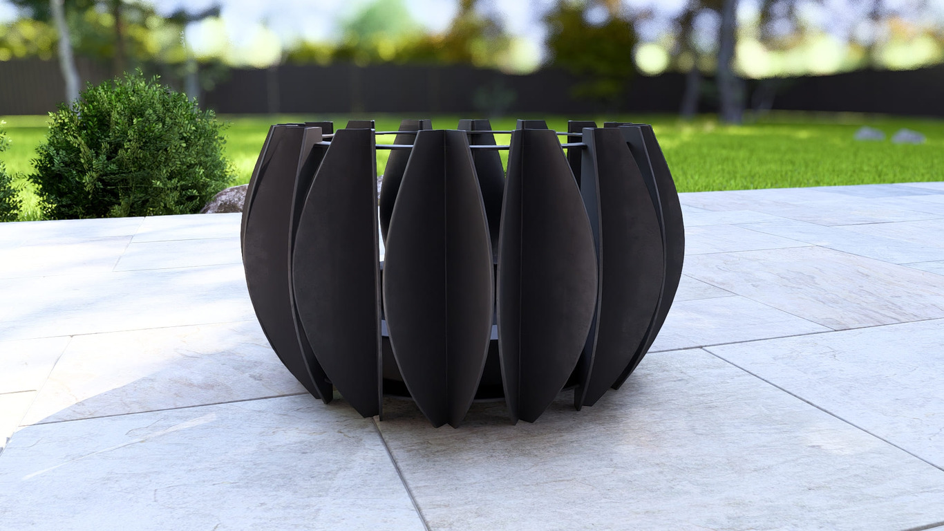 Brasero Sphère Noire V1. Fichiers DXF, SVG pour découpe plasma et laser. Фото 12