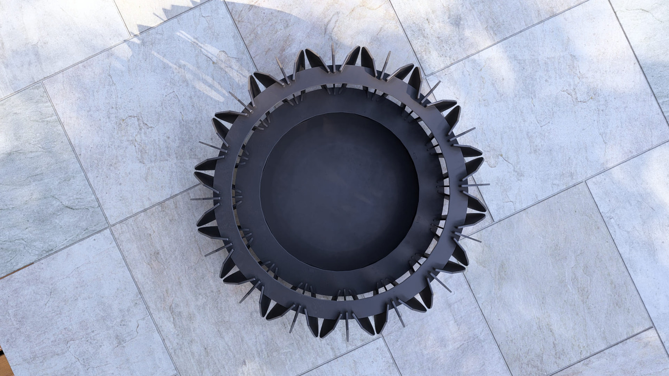 Braciere Sfera Nera V2. File DXF, SVG per taglio plasma, laser. Фото 15