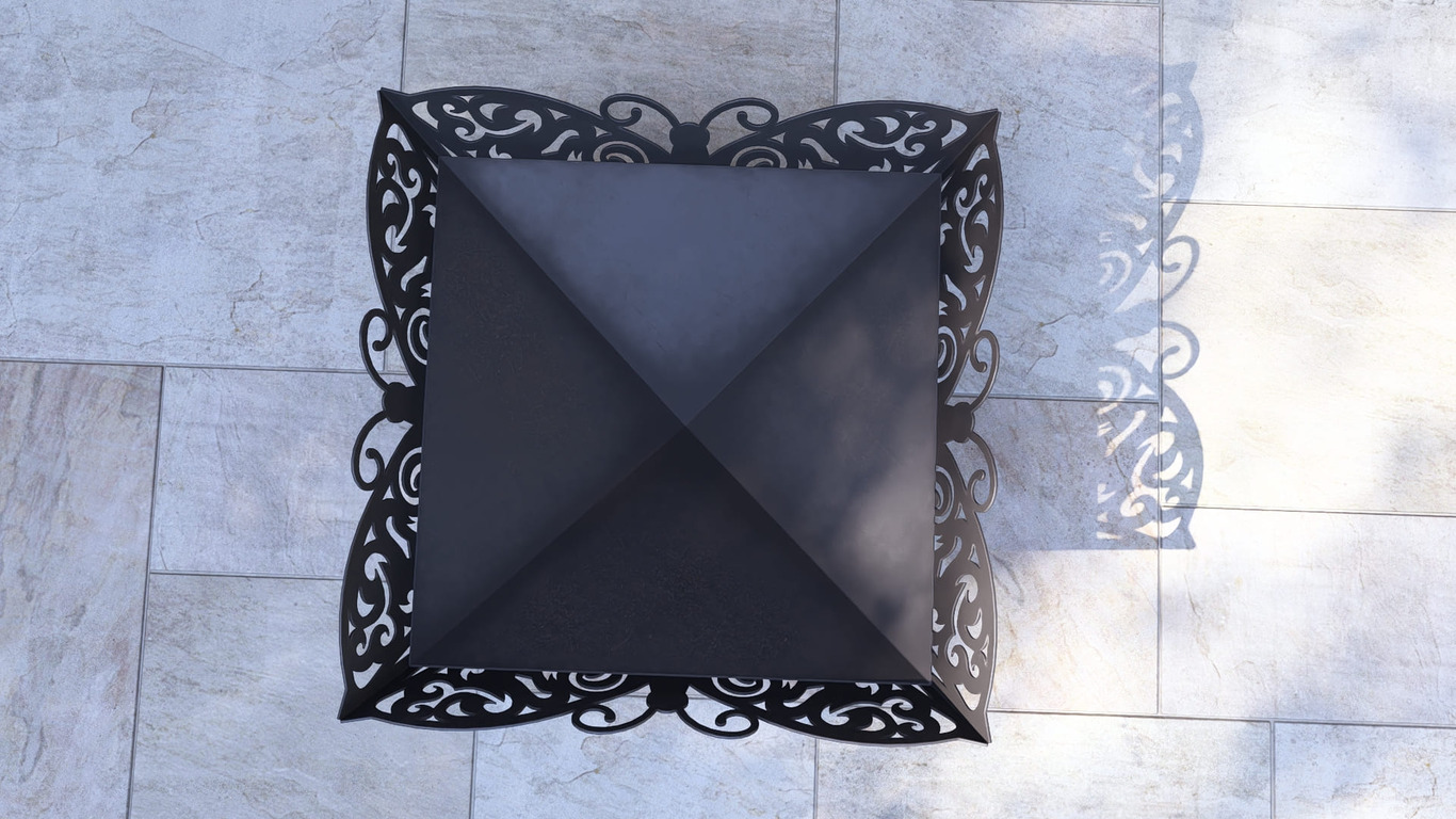 Butterfly Fire Pit. DXF, SVG files for plasma, laser cutting. Фото 16