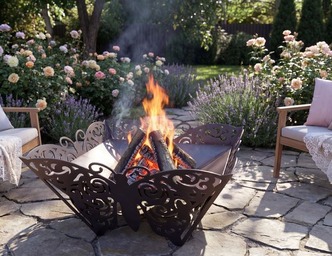 Butterfly Fire Pit. DXF, SVG files for plasma, laser cutting