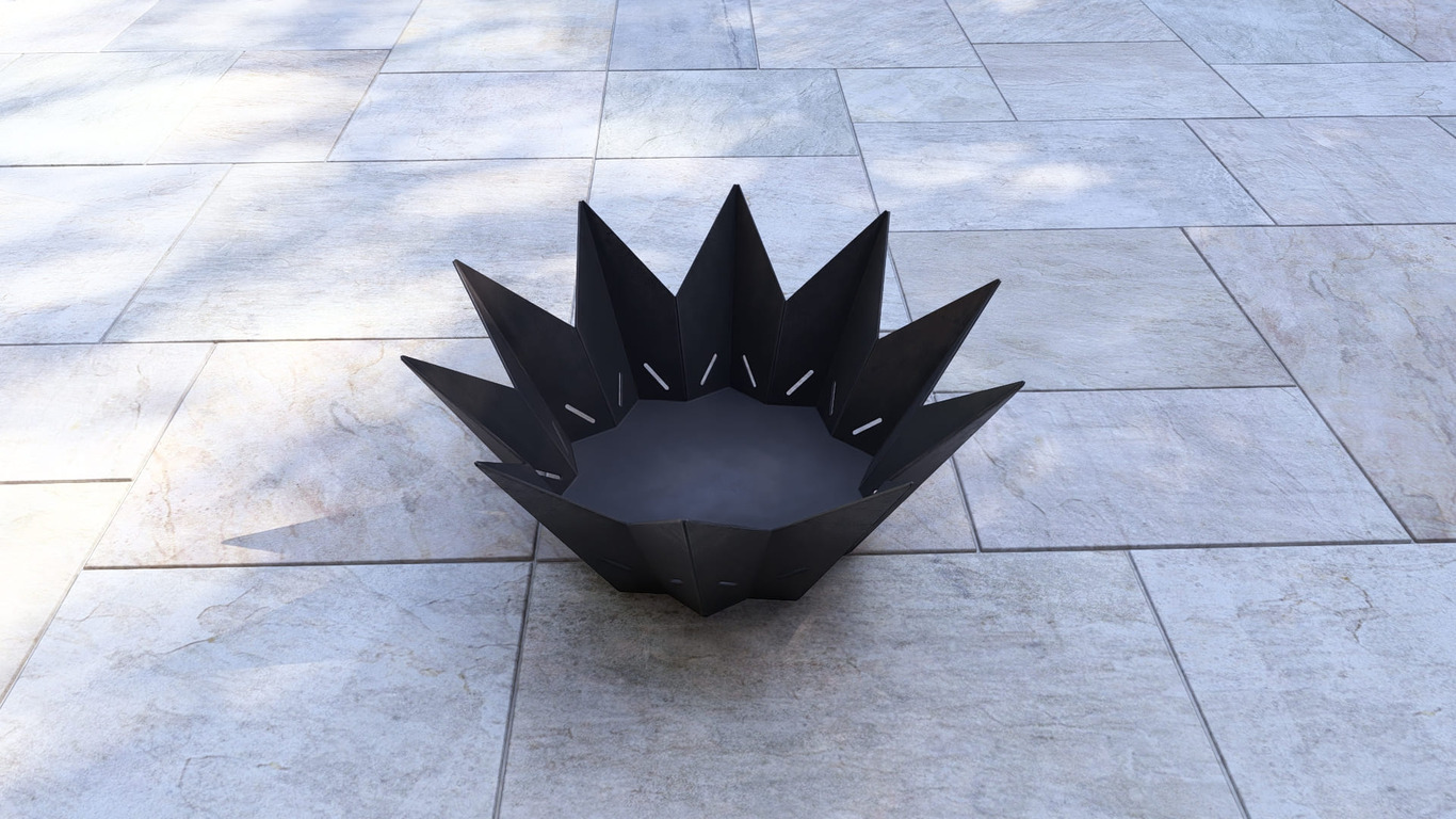 Brasero Couronne V1. Fichiers DXF, SVG pour découpe plasma et laser. Фото 11
