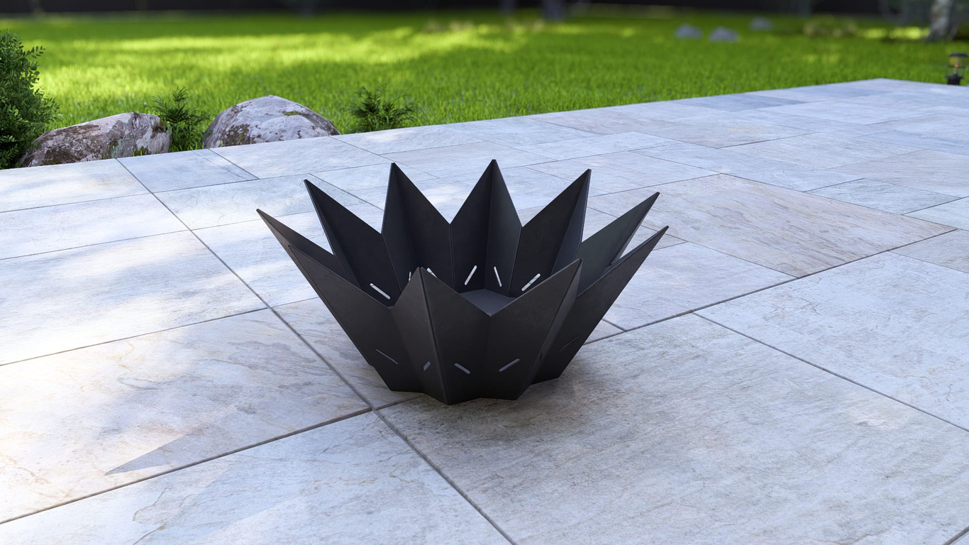 Brasero Couronne V1. Fichiers DXF, SVG pour découpe plasma et laser. Фото 12