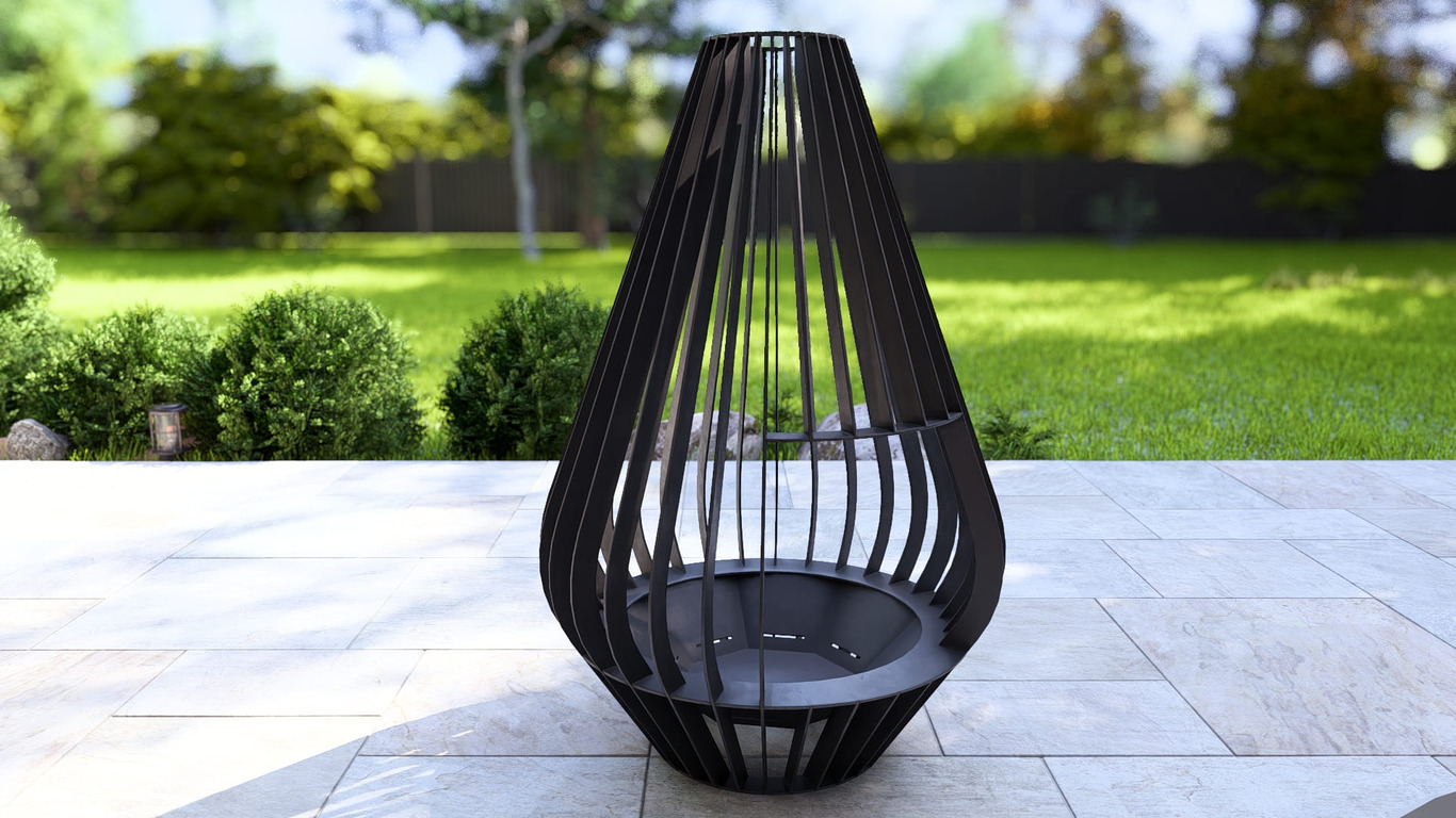 Fire Drop Fire Pit. DXF, SVG files for plasma, laser cutting. Фото 11