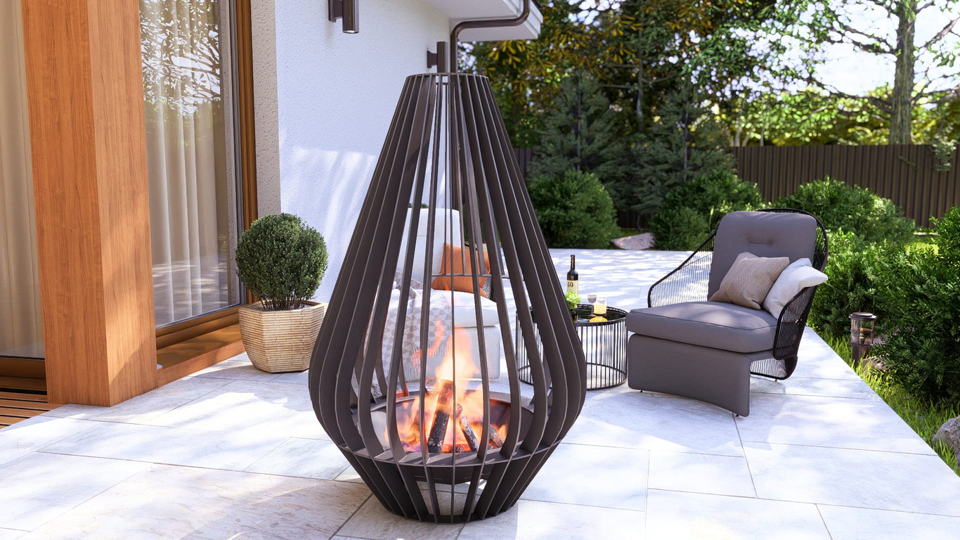 Fire Drop Fire Pit. DXF, SVG files for plasma, laser cutting. Фото 4