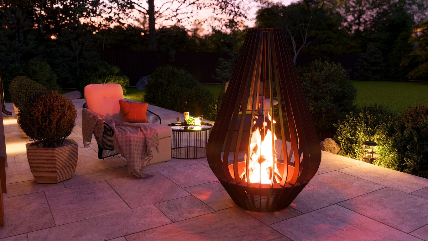 Fire Drop Fire Pit. DXF, SVG files for plasma, laser cutting. Фото 7