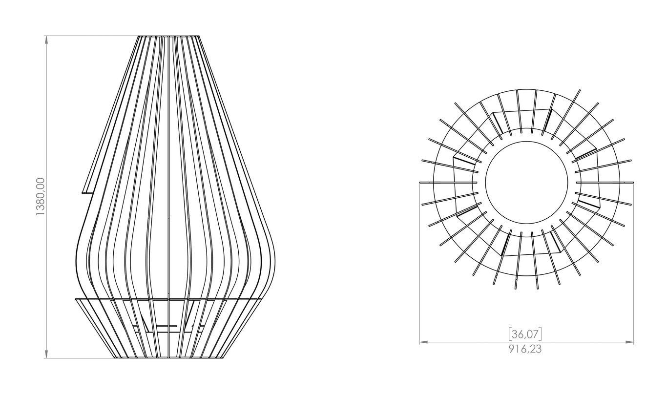 Fire Drop Fire Pit. DXF, SVG files for plasma, laser cutting. Фото 16