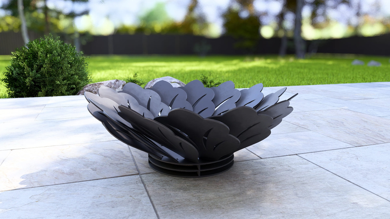 Flower Fire Pit V1. DXF, SVG files for plasma, laser cutting. Фото 13