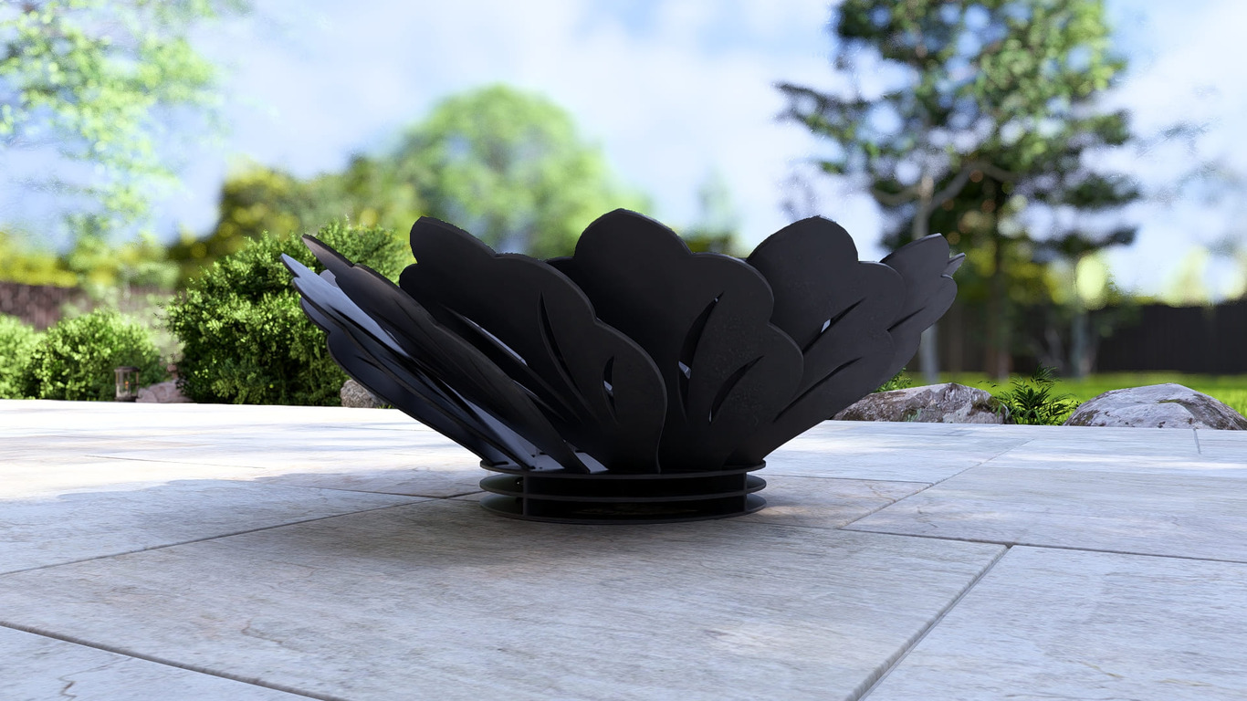 Flower Fire Pit V1. DXF, SVG files for plasma, laser cutting. Фото 15