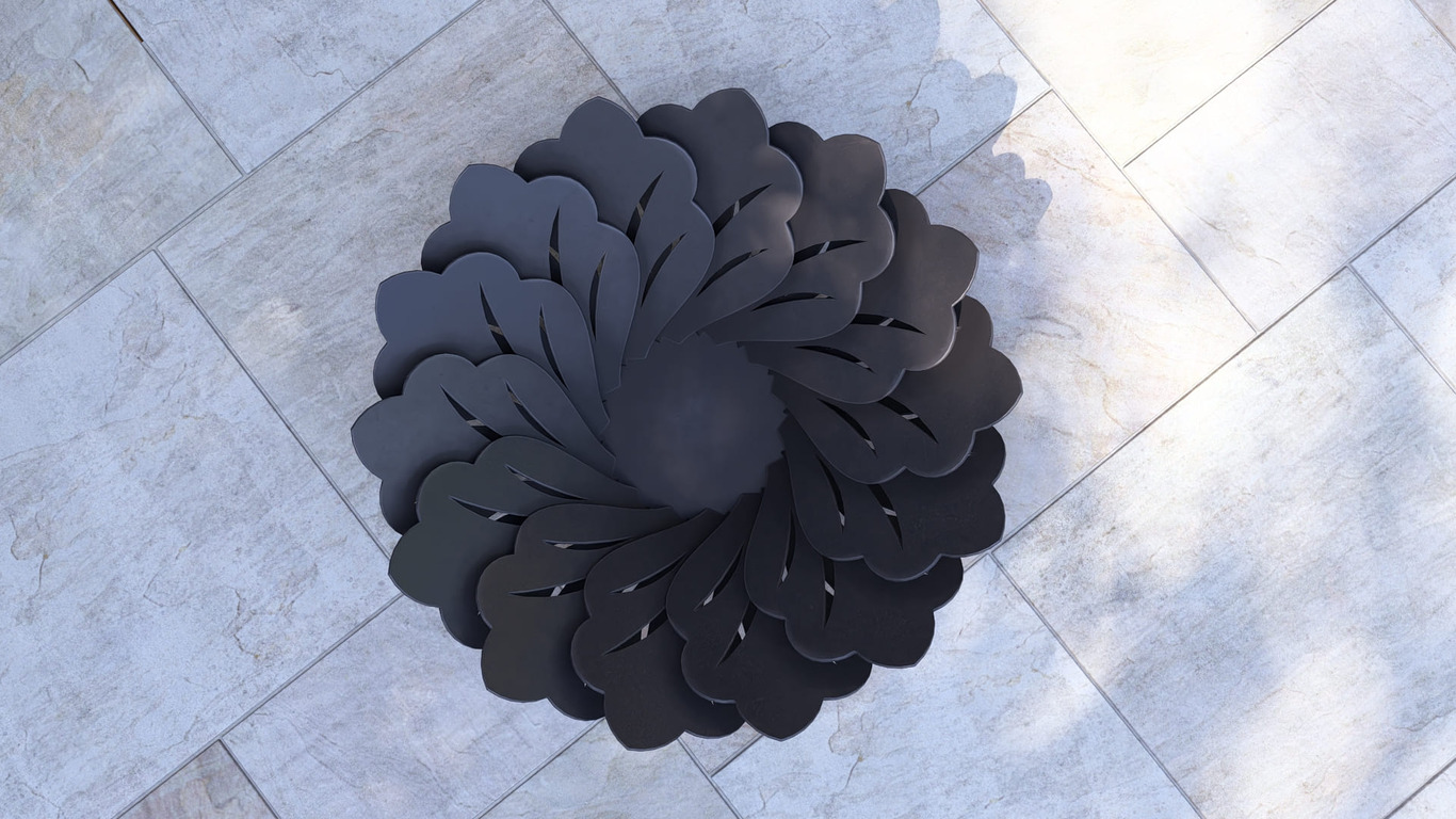 Flower Fire Pit V1. DXF, SVG files for plasma, laser cutting. Фото 16