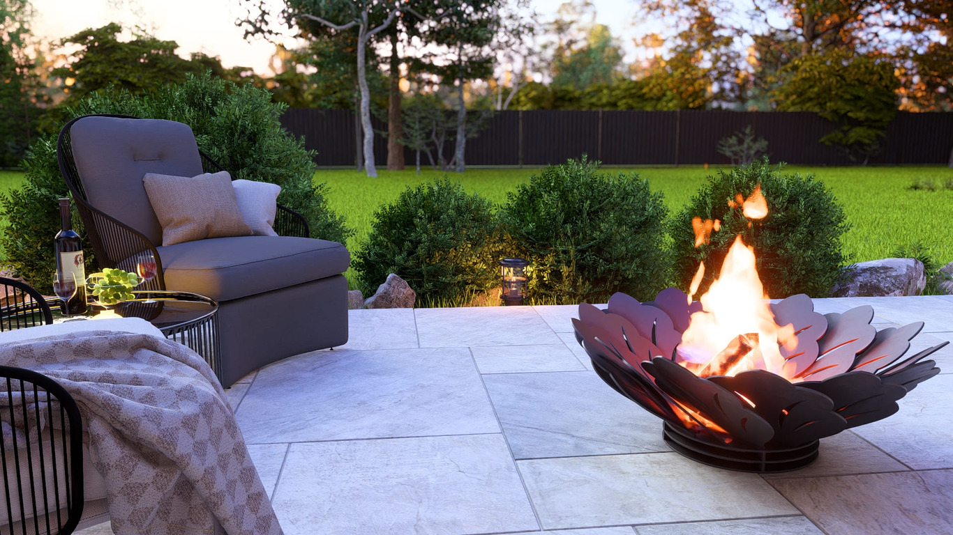 Flower Fire Pit V1. DXF, SVG files for plasma, laser cutting. Фото 5