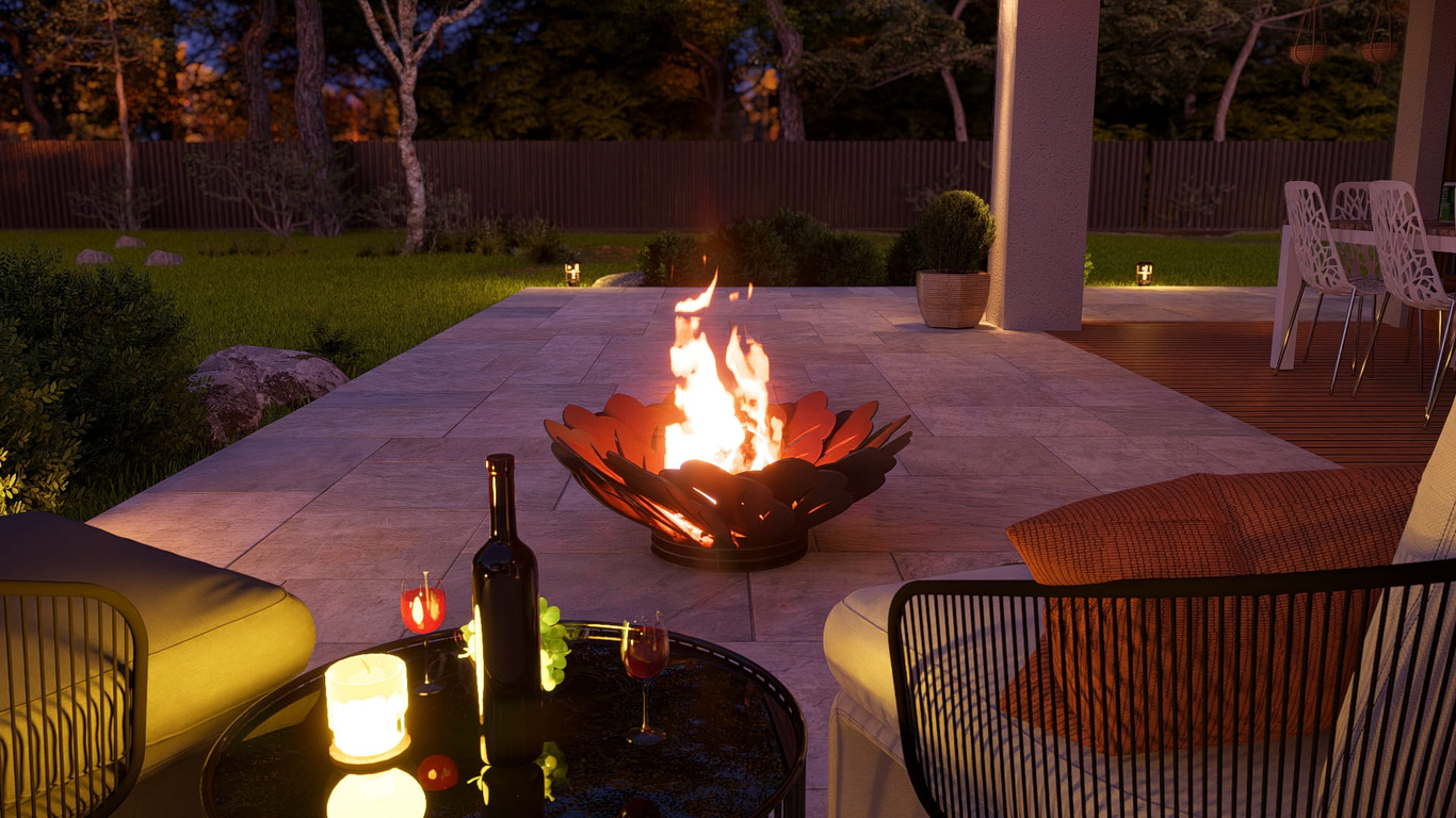 Flower Fire Pit V1. DXF, SVG files for plasma, laser cutting. Фото 7