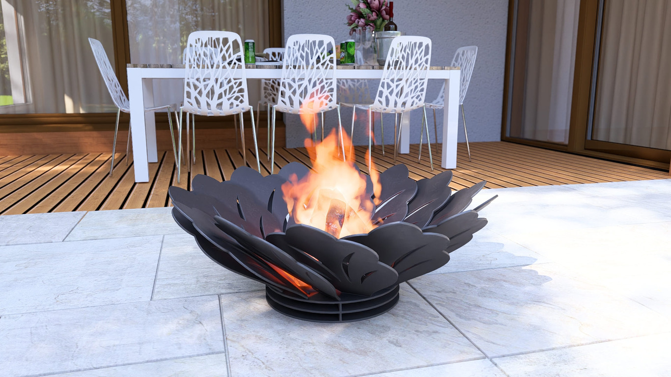 Flower Fire Pit V1. DXF, SVG files for plasma, laser cutting. Фото 9