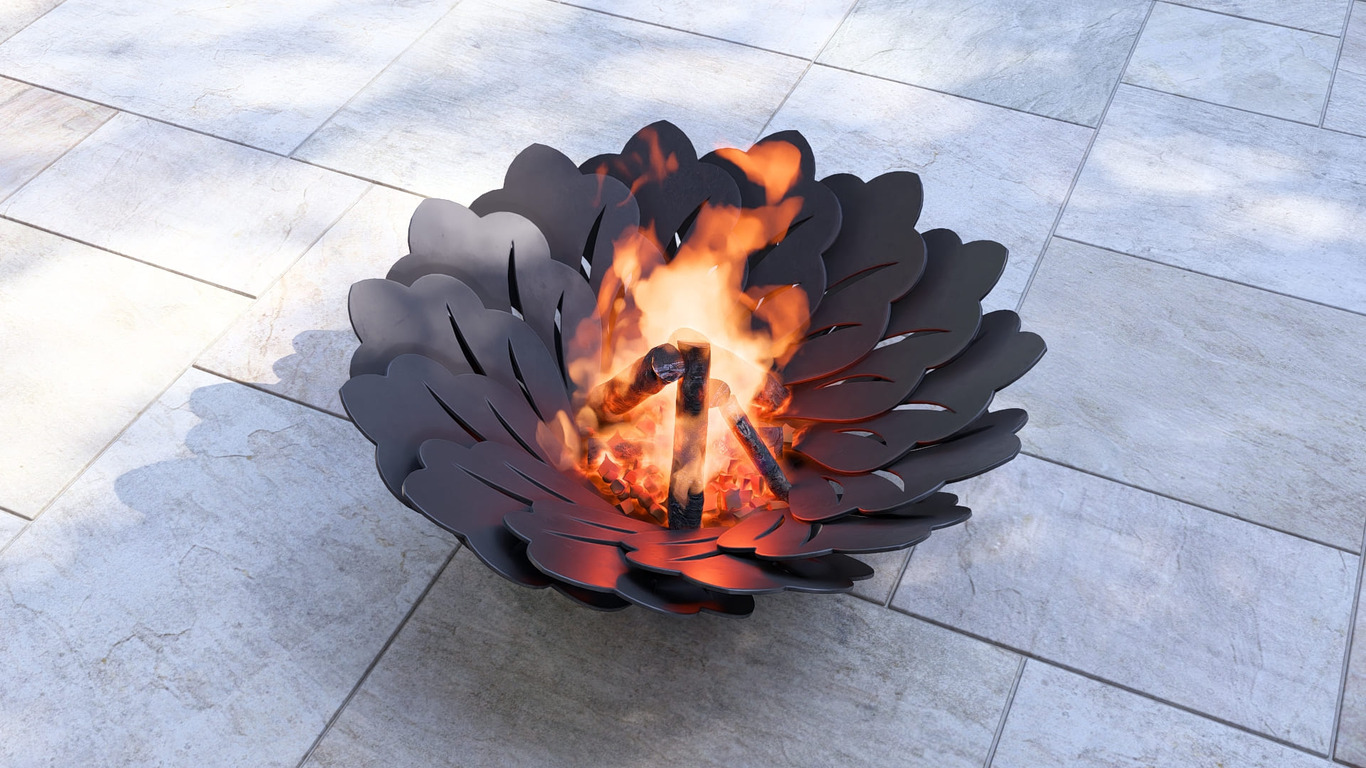 Flower Fire Pit V1. DXF, SVG files for plasma, laser cutting. Фото 11
