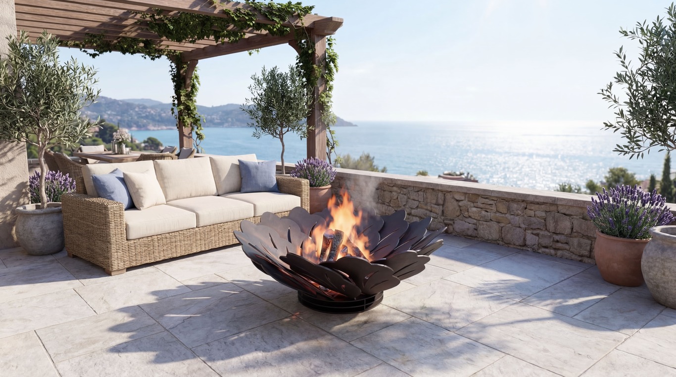 Flower Fire Pit V1. DXF, SVG files for plasma, laser cutting. Фото 2