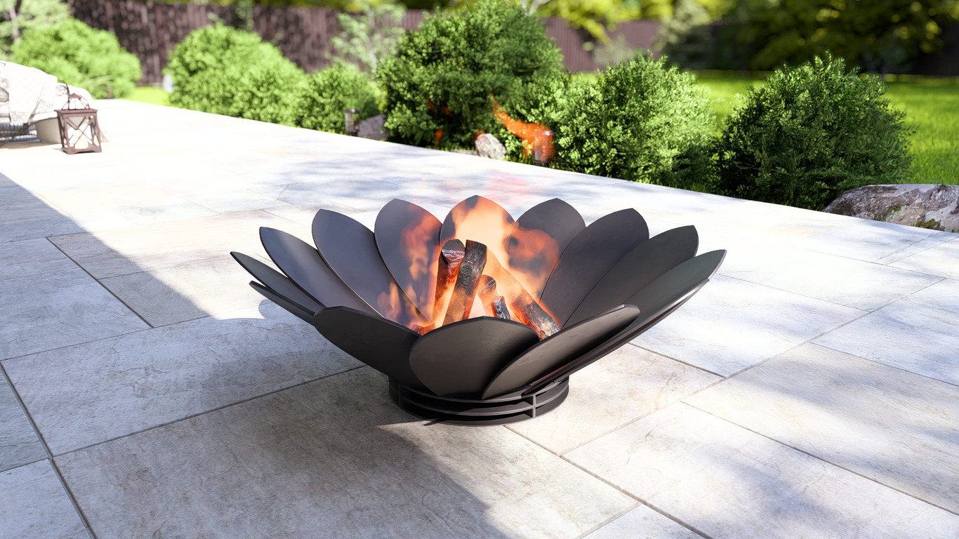 Flower Fire Pit V4. DXF, SVG files for plasma, laser cutting. Фото 3