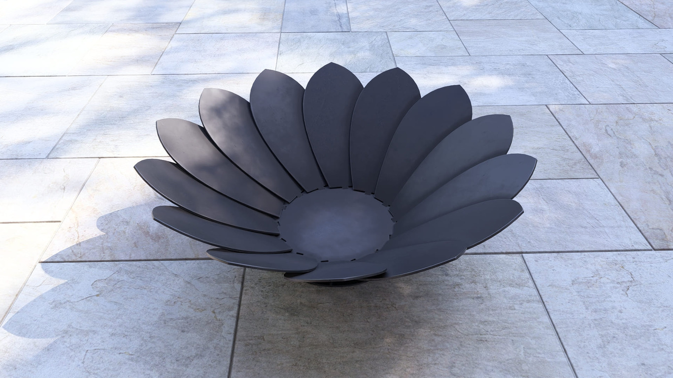 Flower Fire Pit V4. DXF, SVG files for plasma, laser cutting. Фото 12